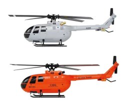 画像1: C186 4CH 6軸ジャイロ Bo105フライバーレス RCヘリコプター☆RTFフルセット